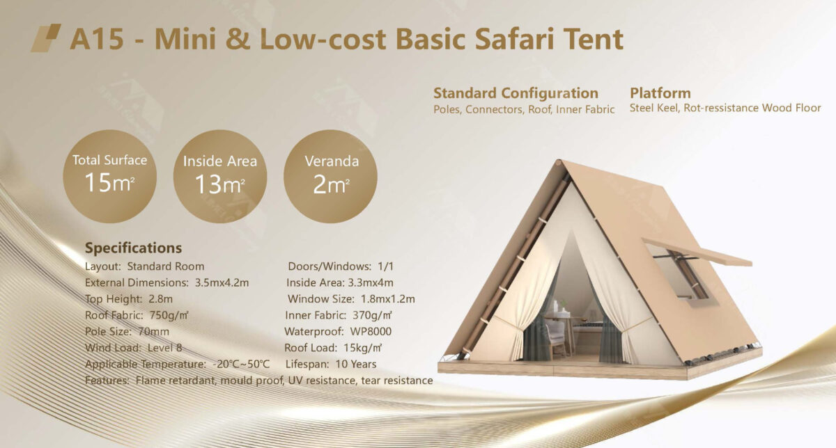A15-Mini&Low-cost Basic Safari Tent