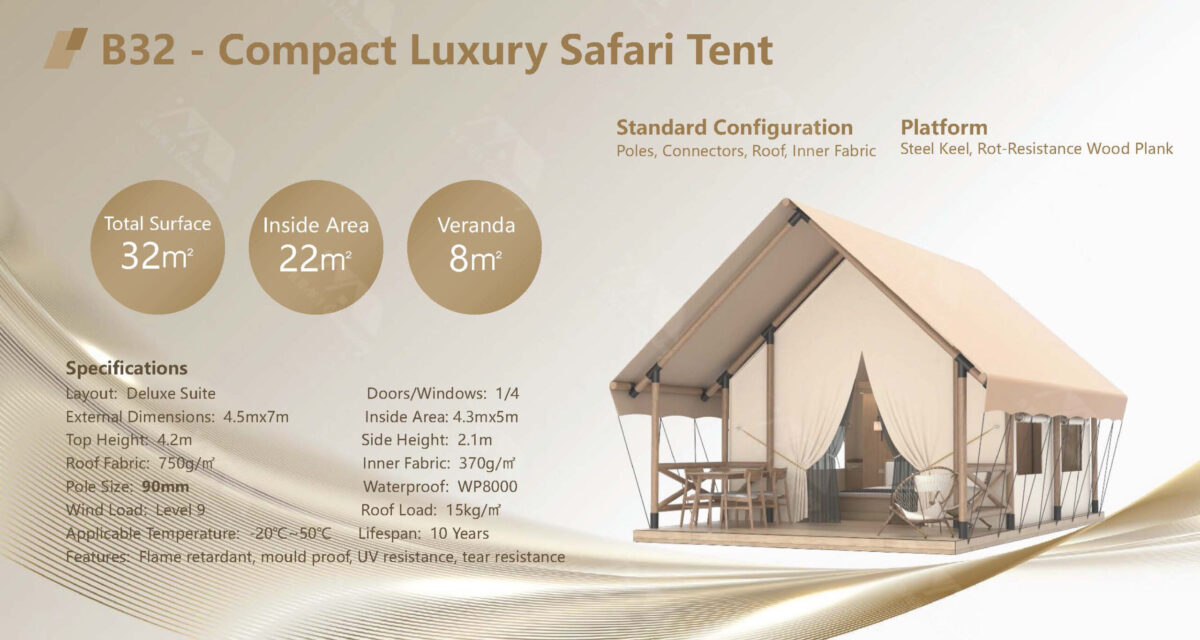 B32-Compact Luxury Safari Tent