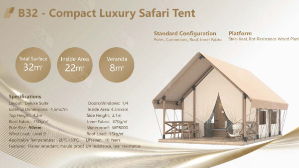 B32-Compact Luxury Safari Tent