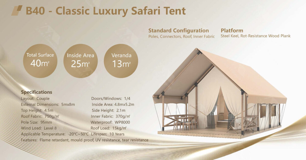 B40-Classic Luxury Safari Tent