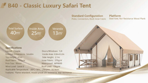 B40-Classic Luxury Safari Tent